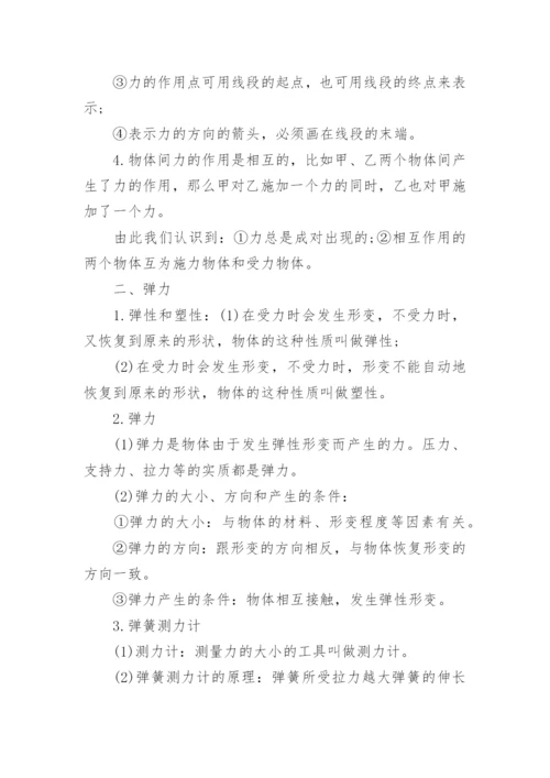 物理初二下册知识点总结归纳.docx