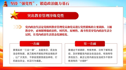 第二批主题教育着力提升政治能力含讲稿课件PPT党建