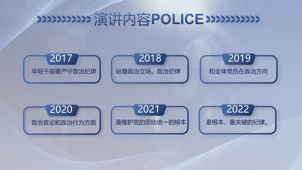 蓝色大气公安警察工作总结计划PPT