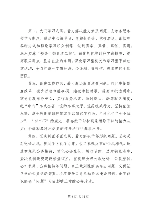 区委书记在区作风建设年活动动员大会讲话.docx