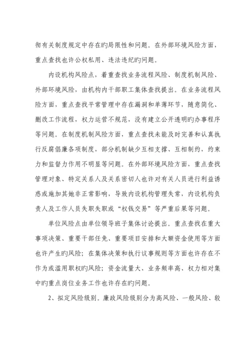局开展年度廉政风险防范管理工作实施专题方案.docx