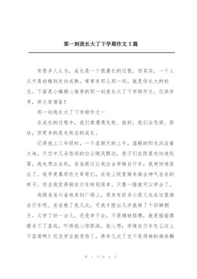 那一刻我长大了下学期作文5篇.docx