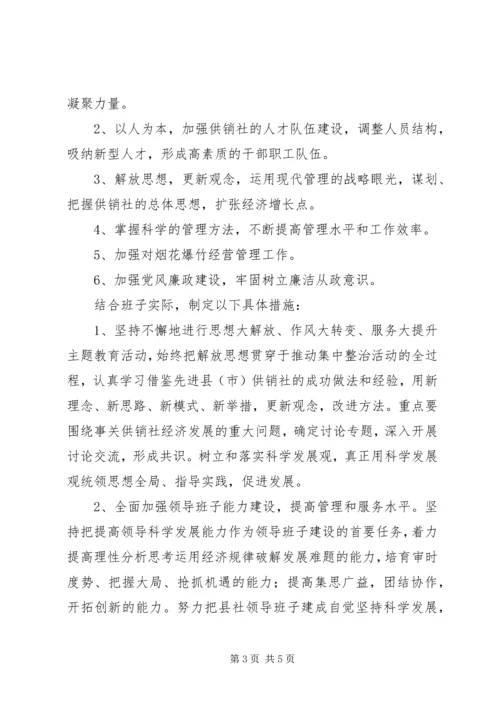 供销社集中整治干部作风实施措施.docx