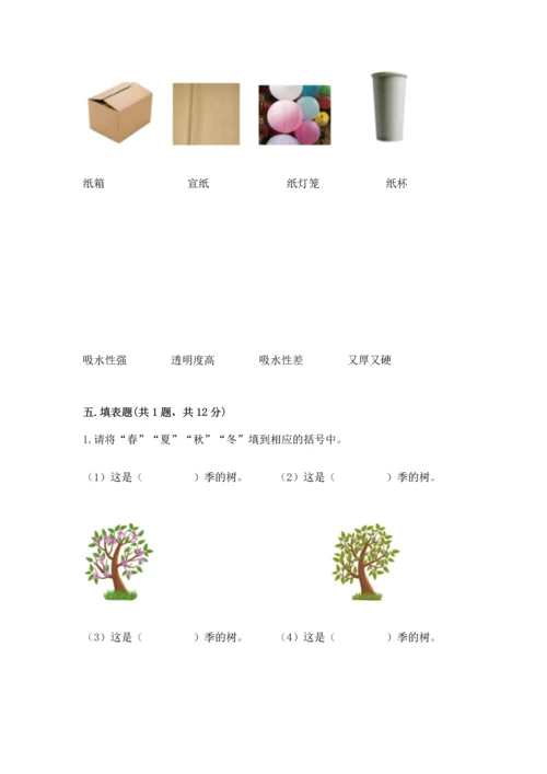教科版科学二年级上册《期末测试卷》精品（巩固）.docx