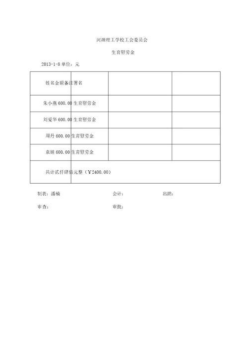 工会报账程序