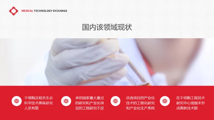 医疗学术交流干细胞技术研究成果通用PPT课件