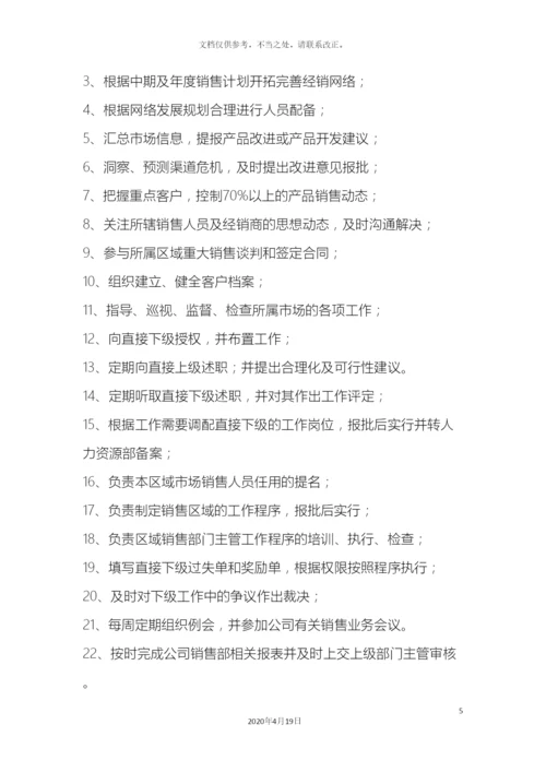 销售部管理规章制度.docx