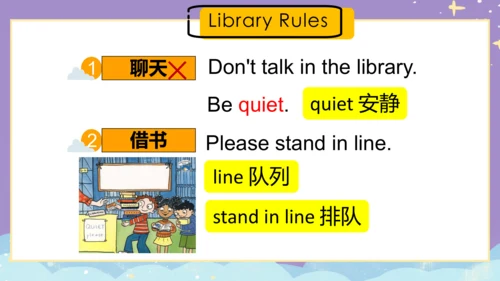 Module 10 Unit 1   Don't talk in the library.课件(共2