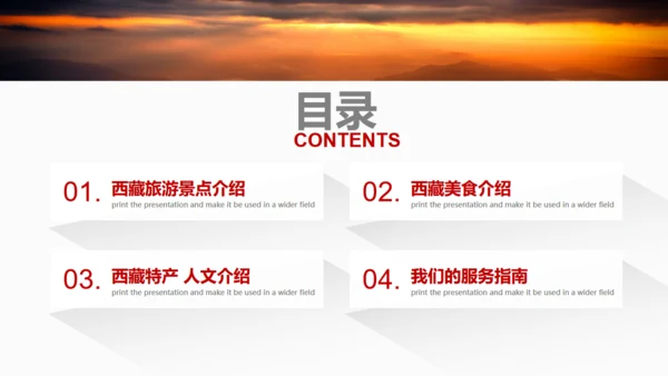 布达拉宫西藏藏文化旅游产业通用PPT模板