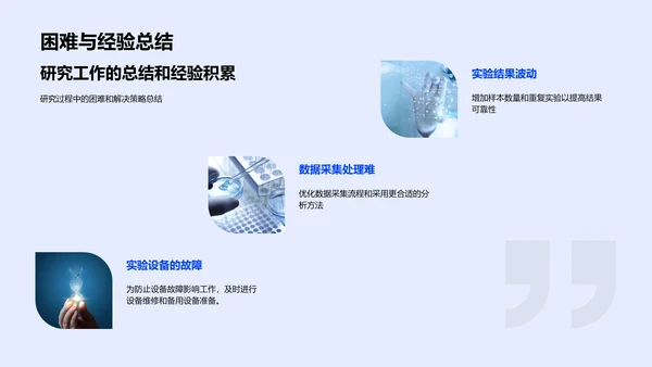 生物医疗研究月报PPT模板