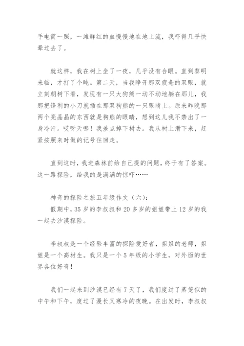 神奇的探险之旅五年级作文500字(精选30篇).docx