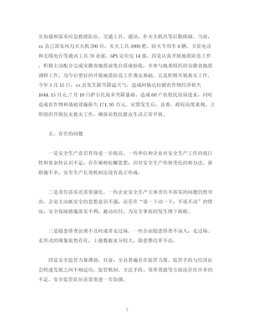 精编之经典范文县应急管理局年工作总结及年工作计划.docx