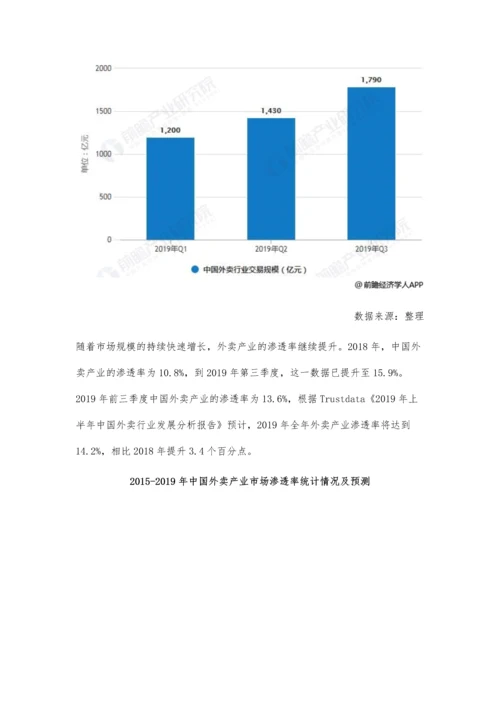 中国外卖行业市场现状及发展前景分析-预测全年市场规模将突破6000亿元.docx