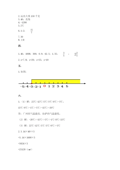 最新人教版小升初数学模拟试卷往年题考.docx