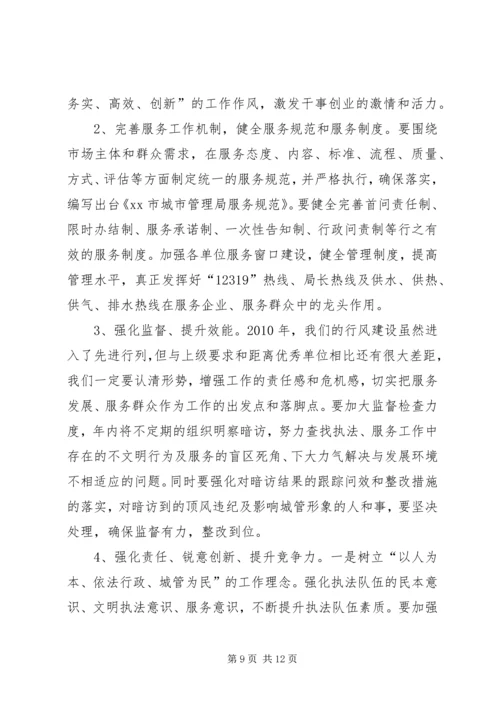 城管系统行风建设工作汇报.docx