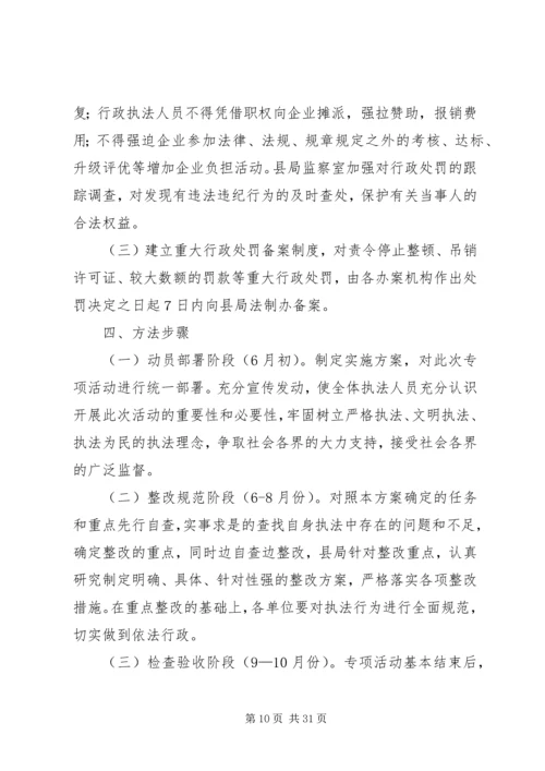 药监局规范行政执法行为实施方案.docx