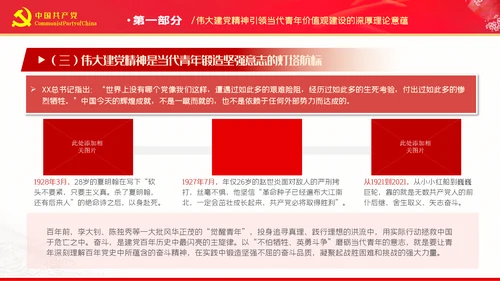 加强伟大建党精神喜迎二十大党建党课PPT