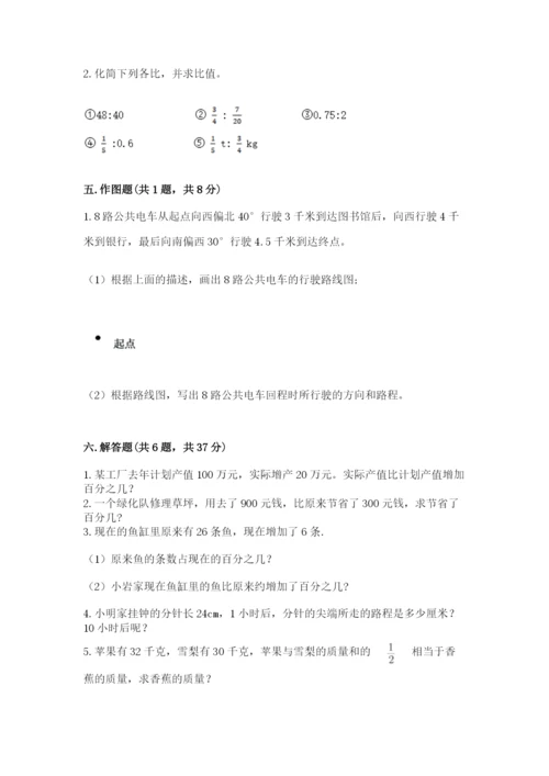 小学数学六年级上册期末测试卷附答案【典型题】.docx