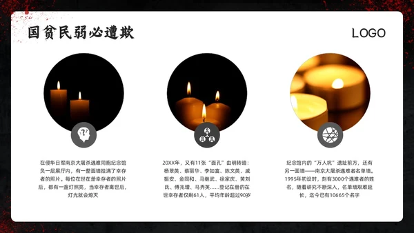 深色简约南京大屠杀PPT模板宣传PPT动态PPT国家公祭日