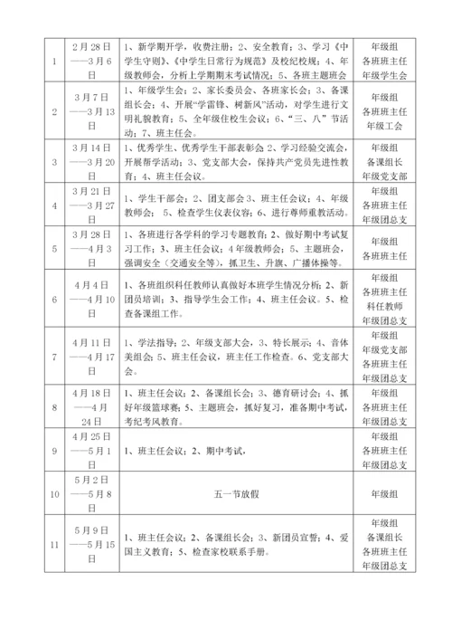 初二年级组工作计划(春季).docx