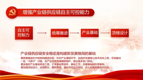 红色党建省长个人述职报告动态PPT