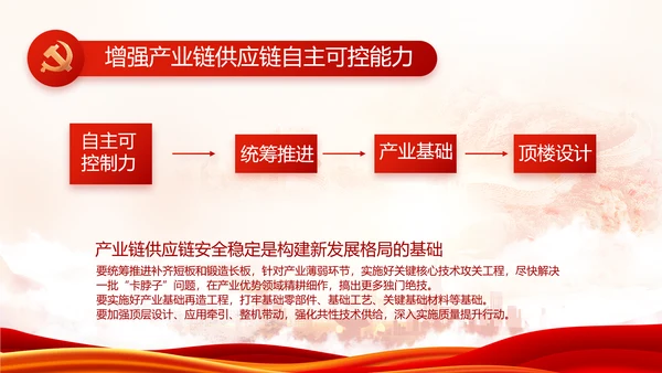红色党建省长个人述职报告动态PPT