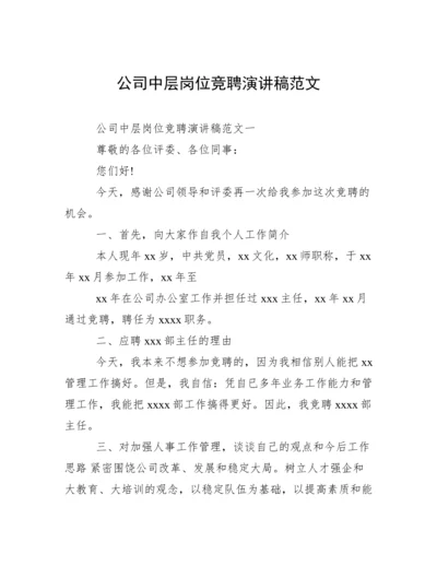 公司中层岗位竞聘演讲稿范文.docx