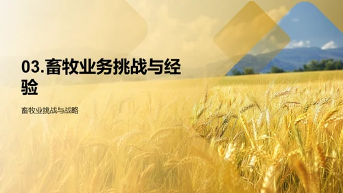 畜牧业务盘点