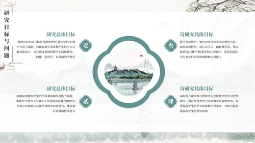 浅色创意古风通用PPT模板