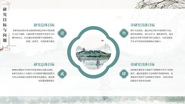 浅色创意古风通用PPT模板
