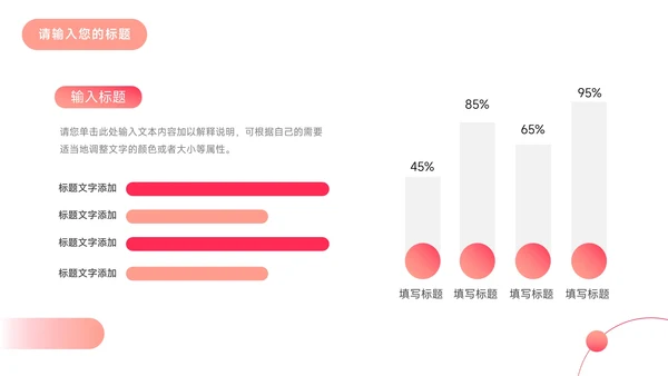 红色渐变大气年终业绩汇报PPT模板