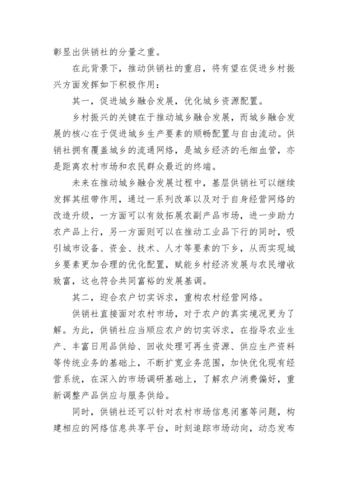 关于供销社是干什么的.docx