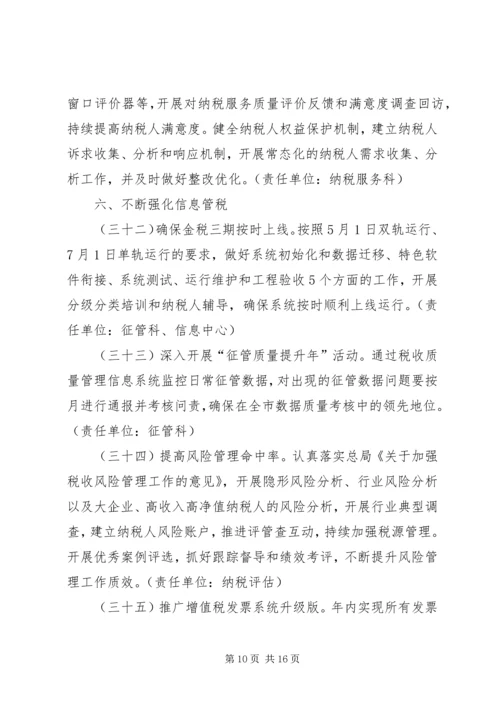 全县国税工作要点.docx