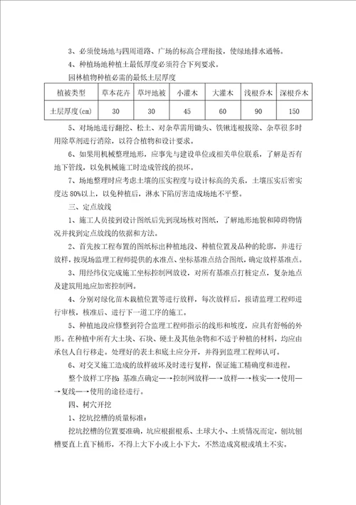 苗木种植工程施工方案共6页