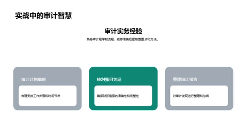 会计行业的专业之旅