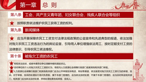 保障农民工工资支付条例全文解读PPT模板