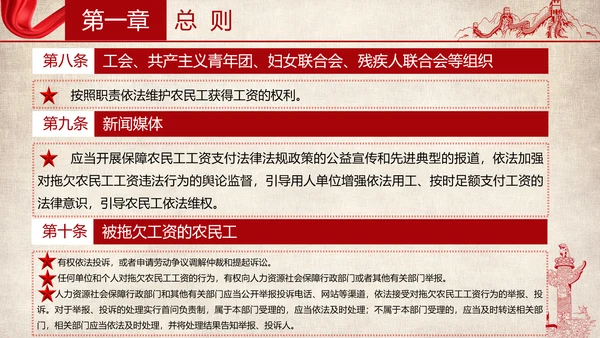 保障农民工工资支付条例全文解读PPT模板
