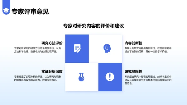 蓝色简约风毕业答辩中期评审报告PPT模板