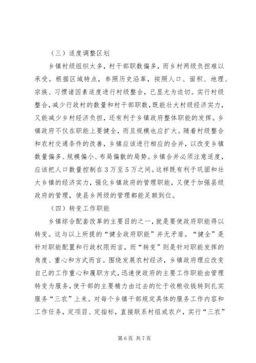 乡镇政府履职调研报告.docx