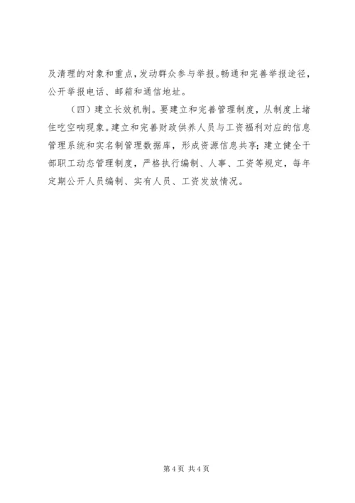 吃空饷自查自纠报告 (3).docx