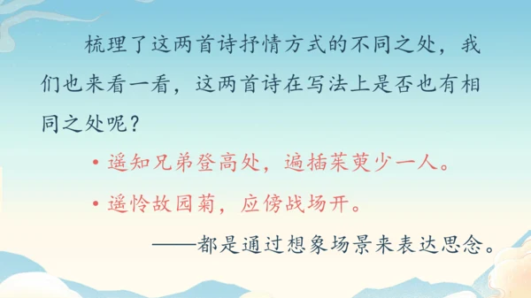 七年级上册第三单元课外古诗词诵读《行军九日思长安故园》《夜上受降城闻笛》第2课时课件（35张PPT）