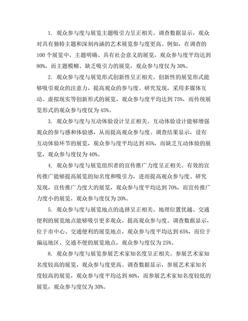 艺术展览策划中的观众参与度分析