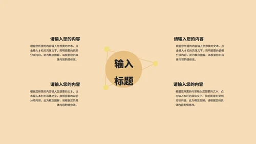 黄色简约风项目工作述职报告PPT模板