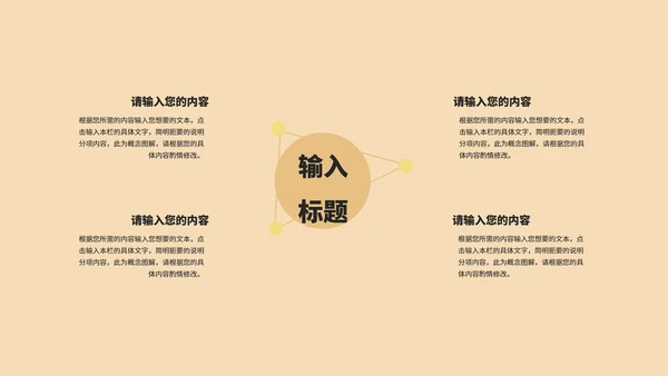 黄色简约风项目工作述职报告PPT模板