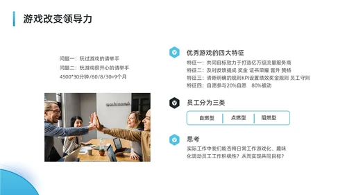 蓝色水彩简约商务可复制的领导力企业培训PPT团队