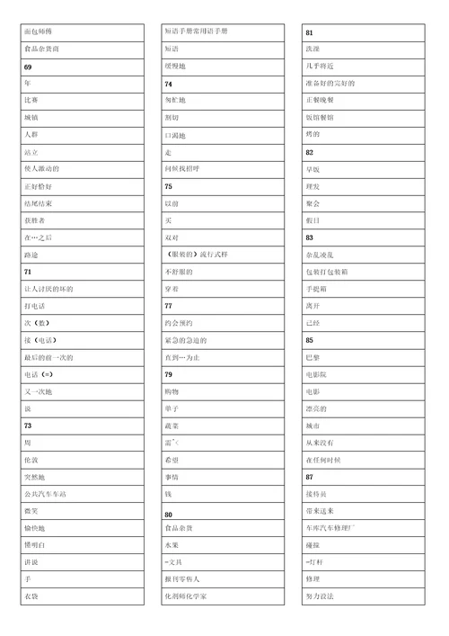 完整版新概念英语14册单词表打印版