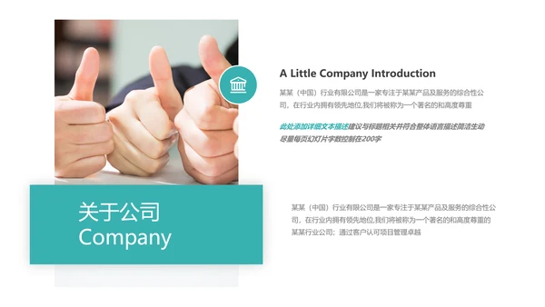 欧美风商业提案公司介绍企业宣传PPT模板