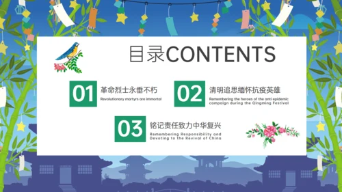 清明追思缅怀先烈通用PPT模板