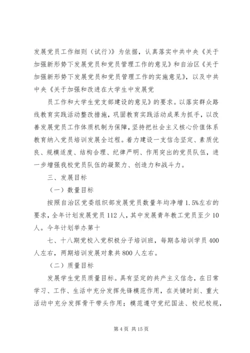 党员发展培训计划.docx