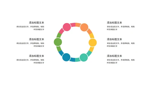 一键改色通用循环圆环关系图PPT模板